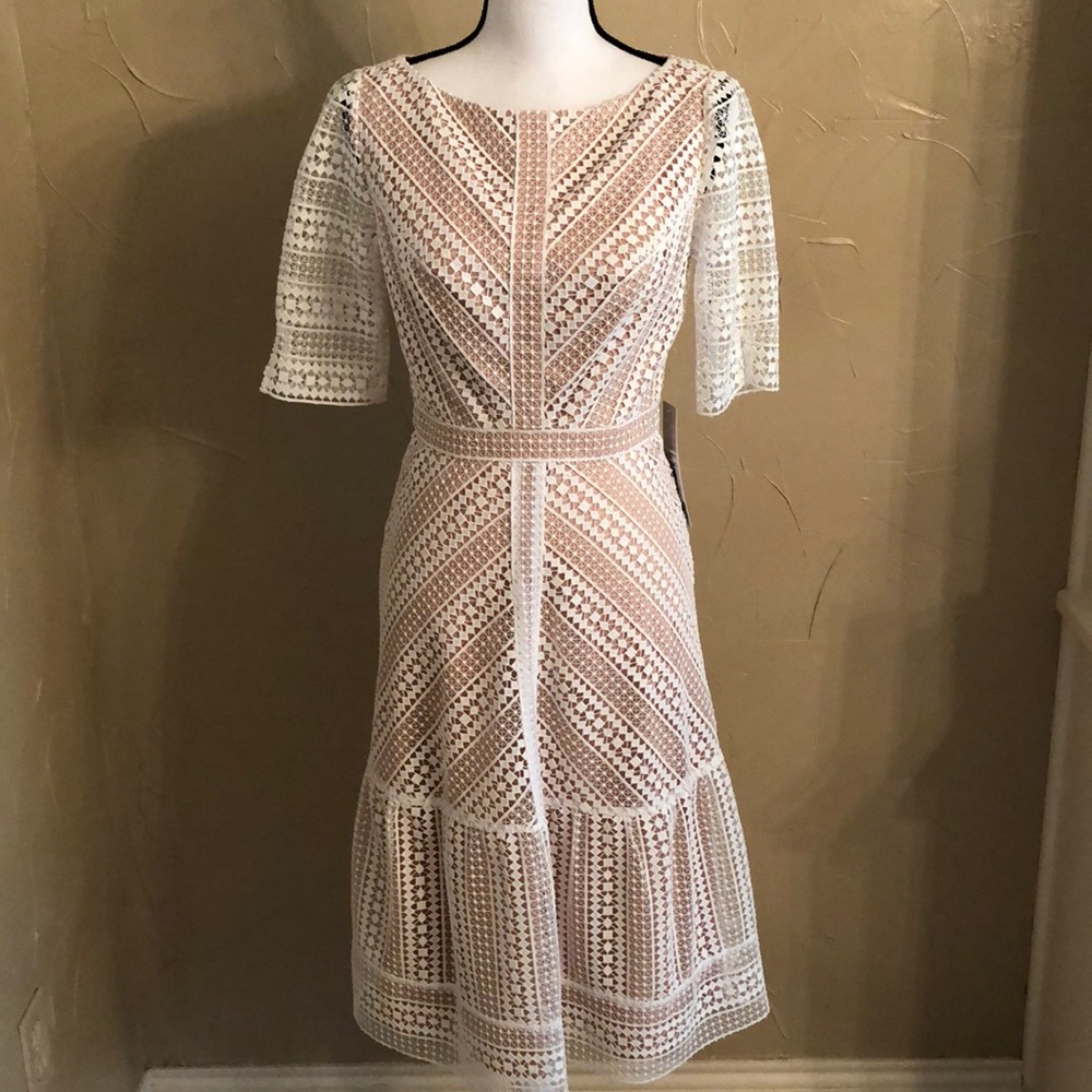 NWT Kay Unger short-sleeved dress, size 4